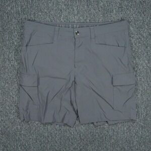 Linus Tech Tips Shorts Mens 36 Gray Cargo Pockets Stretch Athletic